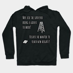 Surveyor joke - Why does the surveyor bring a ladder to work Hoodie